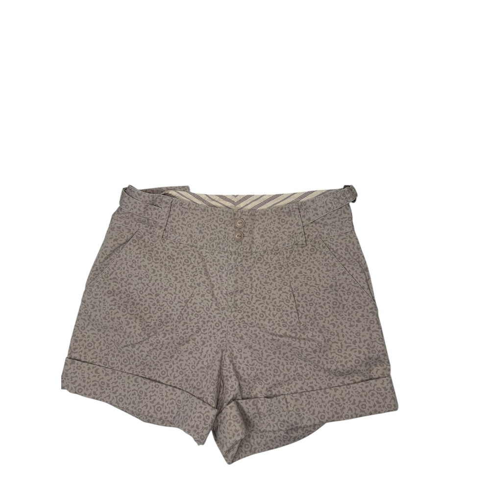 Marc by Marc Jacobs Womens Size 8 Taupe Floral Cotton Spandex Cuffed Shorts